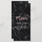 PixDezines Faux Roos Gold/Marble/Menu Menu (Voorkant / Achterkant)