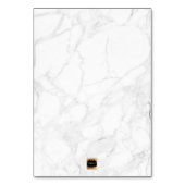 PixDezines Faux Roos Gold Marble/Table Card Kaart (Achterkant)