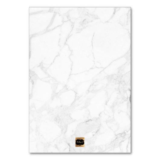 PixDezines Faux Roos Gold Marble/Table Card Kaart (Achterkant)