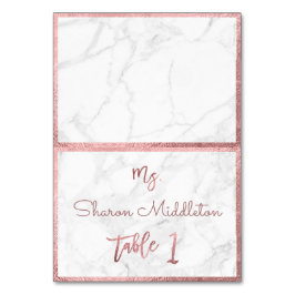 PixDezines Faux Roos Gold Marble/Table Card Kaart