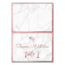 PixDezines Faux Roos Gold Marble/Table Card
