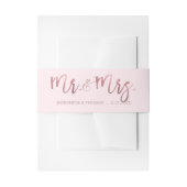 PixDezines Faux Roos Gold Mr+Mrs/DIY achtergrond Uitnodigingen Wikkel (Voorkant Voorbeeld)