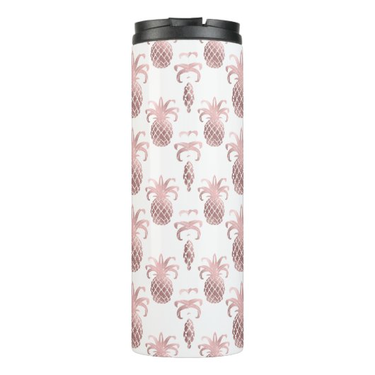 PixDezines Faux Roos Gold/Pineapple/DIY bckgrnd Thermosbeker (Achterkant)