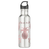 PixDezines Faux Roos Gold/Pineapple/DIY bckgrnd Waterfles (Voorkant)