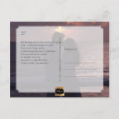 PixDezines Faux Roos Gold Save the Date/Heart Aankondigingskaart (Achterkant)