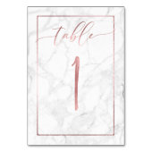 PixDezines Faux Roos Gold/Tabel nr. 1+/marmer Kaart (Achterkant)