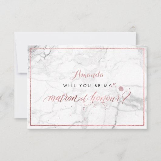 PixDezines Faux Roos Gold U Ereheer Kaart (Voorkant)