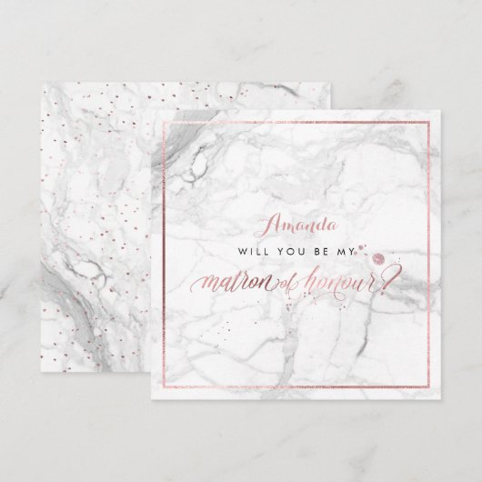 PixDezines Faux Roos Gold U Ereheer Kaart (Voorkant / Achterkant)