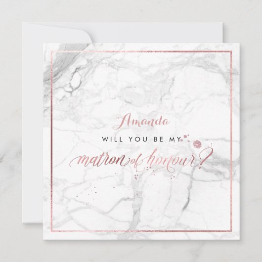 PixDezines Faux Roos Gold U Ereheer Kaart (Voorkant)