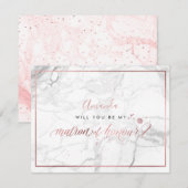 PixDezines Faux Roos Gold U Ereheer Kaart (Voorkant / Achterkant)