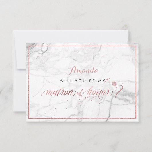 PixDezines Faux Roos Gold U Ereheer Kaart (Voorkant)