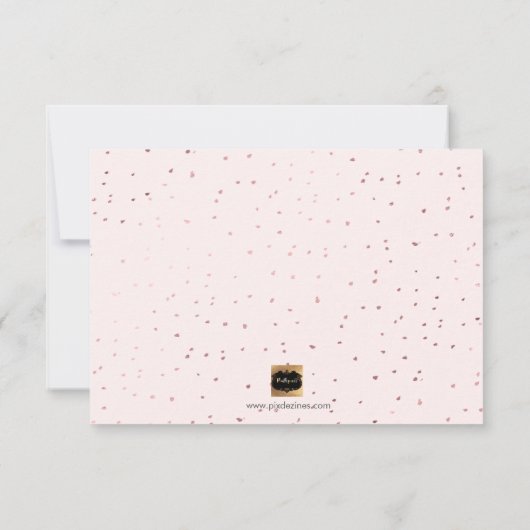 PixDezines Faux Roos Gold Wil Je Maid Van Zijn Kaart (Achterkant)