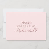 PixDezines Faux Roos Gold wil je ..Mijn Bridesmaid Kaart (Voorkant)