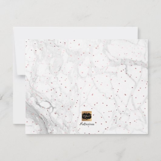 PixDezines Faux Roos Gold Will You Maid of Honor Kaart (Achterkant)