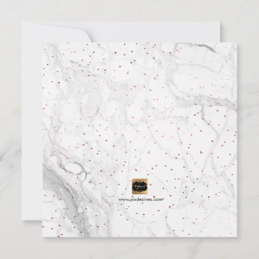 PixDezines Faux Roos Gold Will You Maid of Honor Kaart (Achterkant)