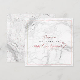 PixDezines Faux Roos Gold Will You Maid of Honor Kaart