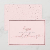 PixDezines Faux Roos Gold zal je bevallen van Kaart (Voorkant / Achterkant)