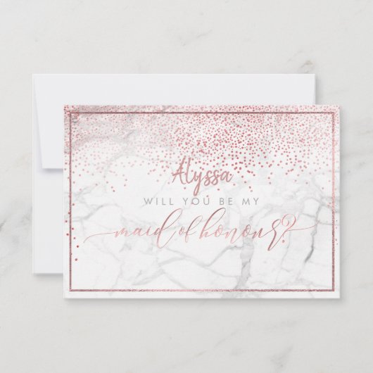 PixDezines Faux Roos Gold zal je bevallen van Kaart (Voorkant)