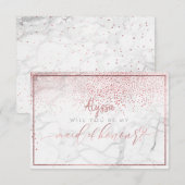 PixDezines Faux Roos Gold zal je bevallen van Kaart (Voorkant / Achterkant)