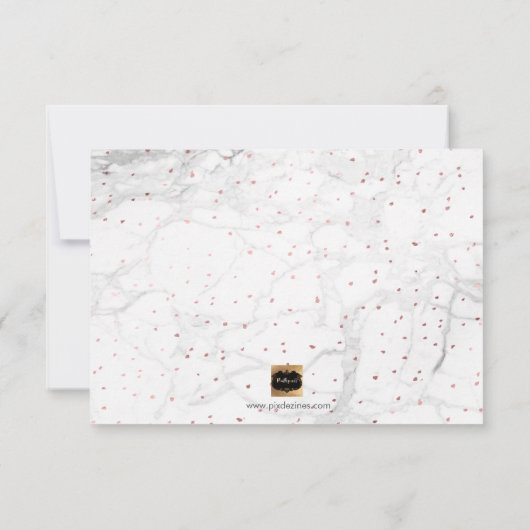 PixDezines Faux Roos Gold zal je matron zijn Kaart (Achterkant)