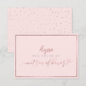 PixDezines Faux Roos Gold zal je matron zijn Kaart (Voorkant / Achterkant)