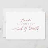 PixDezines Faux Roos Gold zal je mijn meid zijn... Kaart (Voorkant)