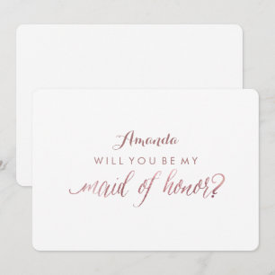 PixDezines Faux Roos Gold zal je mijn meid zijn... Kaart