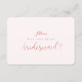 PixDezines Faux Roos Gold zal je zijn..Bridesmaid Kaart