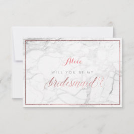 PixDezines Faux Roos Gold zal je zijn..Bridesmaid Kaart