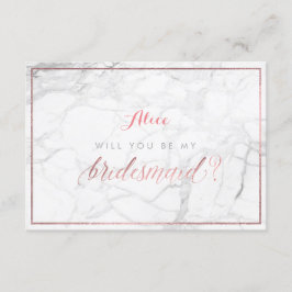 PixDezines Faux Roos Gold zal je zijn..Bridesmaid Kaart