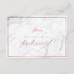 PixDezines Faux Roos Gold zal je zijn..Bridesmaid Kaart