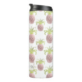 PixDezines Faux Roos Gouden Ananas Thermosbeker (Geroteerd rechts)