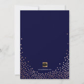 PixDezines Faux Roos Gouden Confetti/Hart/Opslagda Save The Date (Achterkant)