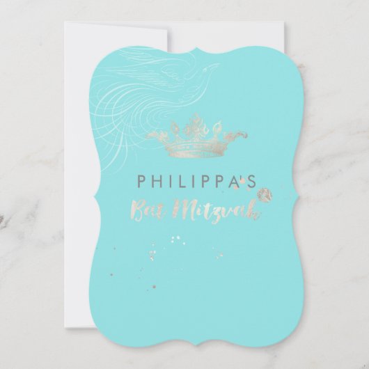 PixDezines Faux Silver Crown/Doves/DIY color Kaart (Voorkant)