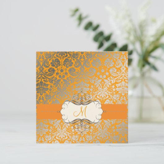 PixDezines FAUX SILVER DESIRE/DIY-achtergrond/citr Kaart (Staand voorkant)