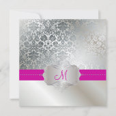 PixDezines FAUX SILVER DESIREE DAMASK/DIY COLOR Kaart (Voorkant)