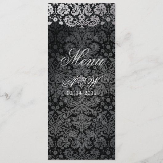 PixDezines faux Silver/DIY background/lemon Menu (Achterkant)