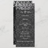 PixDezines faux Silver/DIY background/lemon Menu (Voorkant / Achterkant)
