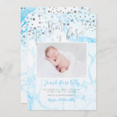 PixDezines Faux Silver Stars, A Star is Born Kaart (Voorkant / Achterkant)