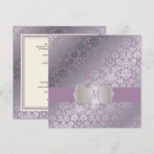 PixDezines faux zilver/DIY achtergrond/lavender Kaart (Voorkant / Achterkant)