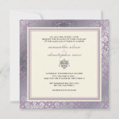 PixDezines faux zilver/DIY achtergrond/lavender Kaart (Achterkant)