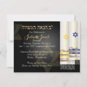 PixDezines-feest/talit/bnai mitzvah Kaart (Achterkant)