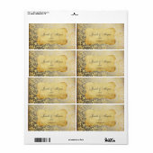 PixDezines Felina, Faux Silver Fidora Damask Etiket (Full Sheet)