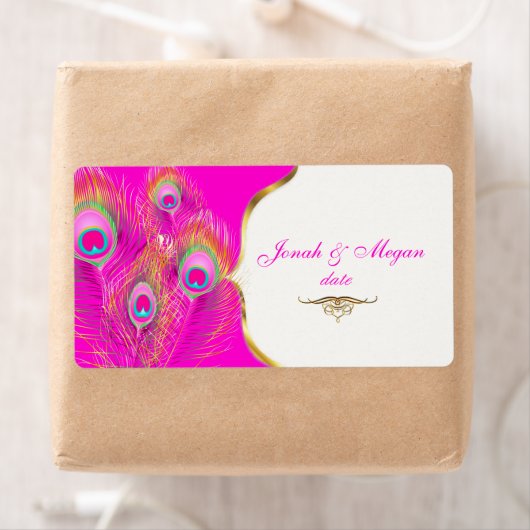 PixDezines Felina, Pizzazz Peacock Etiket (Insitu)