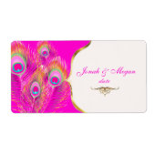 PixDezines Felina, Pizzazz Peacock Etiket (Voorkant)