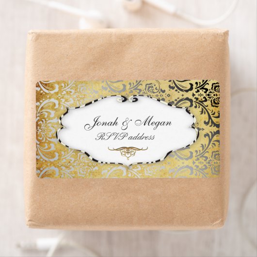 PixDezines Felina,  Rossi Damask Etiket (Insitu)