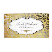 PixDezines Felina,  Rossi Damask Etiket (Voorkant)