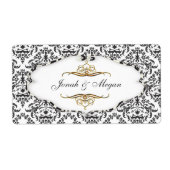 PixDezines Felina, zwart + pareldamast 14 Etiket (Voorkant)