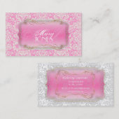 PixDezines Fidora Damask/DIY kleur Visitekaartje (Voorkant / Achterkant)