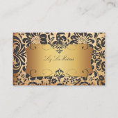 PixDezines Fidora Damask/faux parchment Visitekaartje (Voorkant)